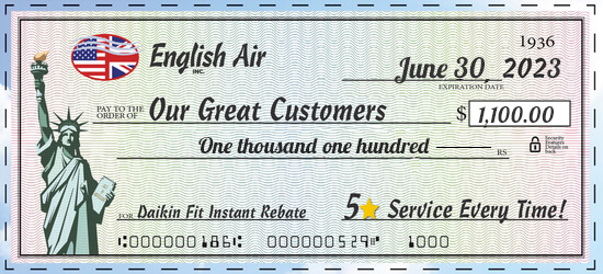 Daikin Fit Systems Rebate*